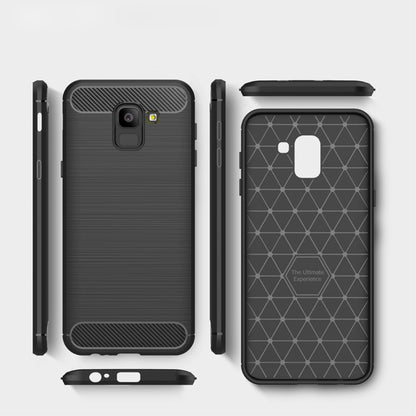 TPU Case für Samsung Galaxy J6 (2018) Carbon Skin Brushed