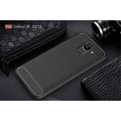 TPU Case für Samsung Galaxy J6 (2018) Carbon Skin Brushed