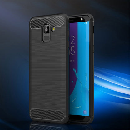 TPU Case für Samsung Galaxy J6 (2018) Carbon Skin Brushed