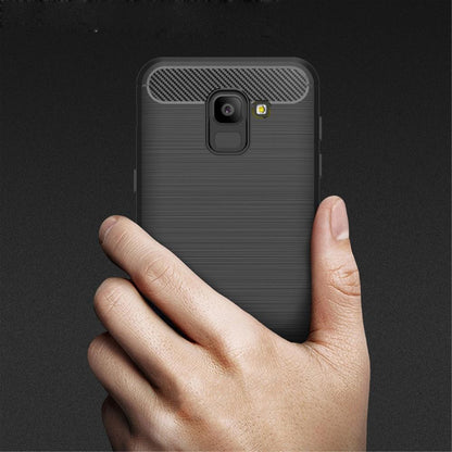 TPU Case für Samsung Galaxy J6 (2018) Carbon Skin Brushed