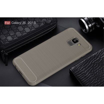 TPU Case für Samsung Galaxy J6 (2018) Carbon Skin Brushed