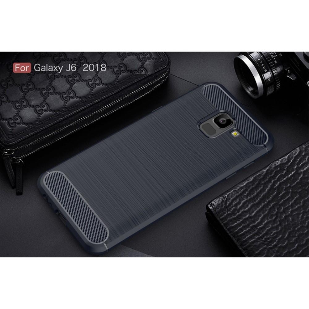 TPU Case für Samsung Galaxy J6 (2018) Carbon Skin Brushed