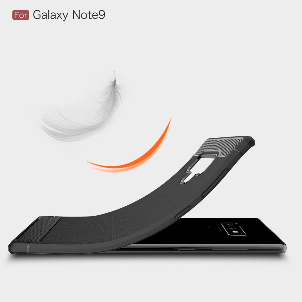 TPU Case für Samsung Galaxy Note 9 Carbon Skin Brushed
