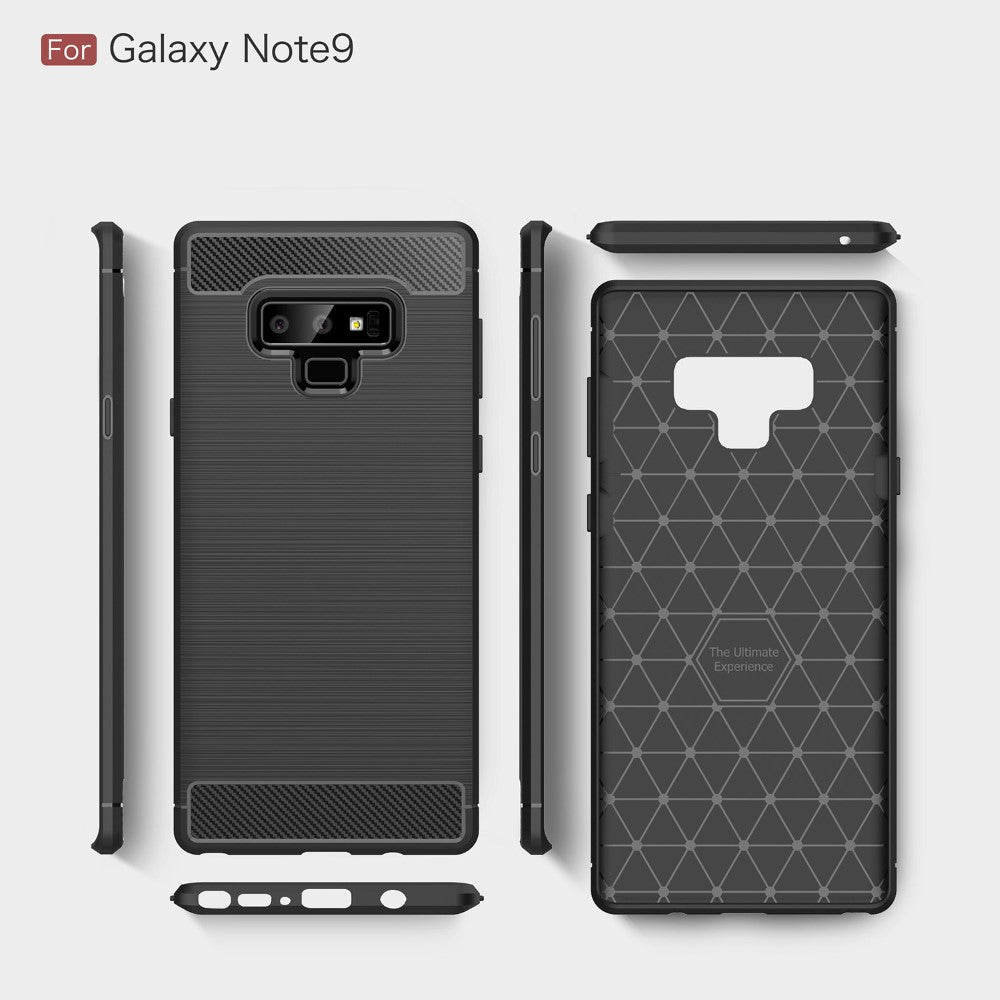 TPU Case für Samsung Galaxy Note 9 Carbon Skin Brushed