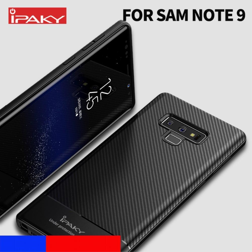 IPAKY TPU Case für SAMSUNG GALAXY NOTE 9 Carbon Fiber Muster Texture Hülle Cover