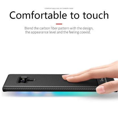 IPAKY TPU Case für SAMSUNG GALAXY NOTE 9 Carbon Fiber Muster Texture Hülle Cover