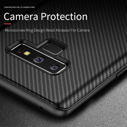 IPAKY TPU Case für SAMSUNG GALAXY NOTE 9 Carbon Fiber Muster Texture Hülle Cover