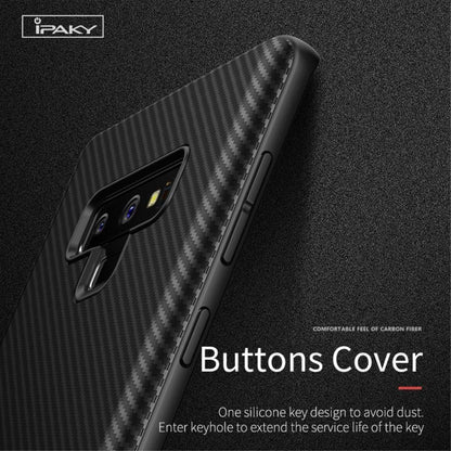 IPAKY TPU Case für SAMSUNG GALAXY NOTE 9 Carbon Fiber Muster Texture Hülle Cover