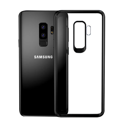 IPAKY TPU Gel Case für Samsung Galaxy S9+ G965 Frame elastisch Transparent