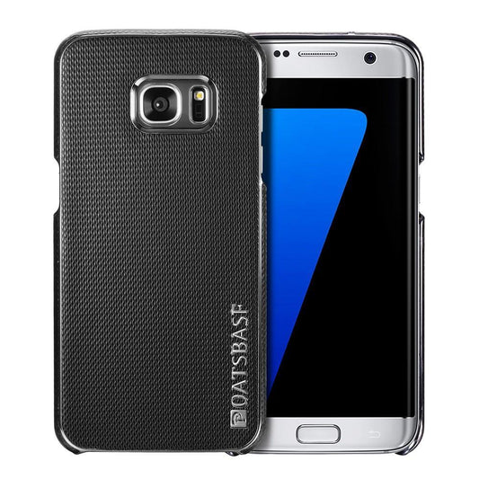 OATSBASF Hard Case für Samsung Galaxy S7 Edge G935 Echt Leder Diamand Textur