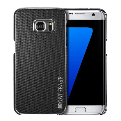OATSBASF Hard Case für Samsung Galaxy S7 Edge G935 Echt Leder Diamand Textur