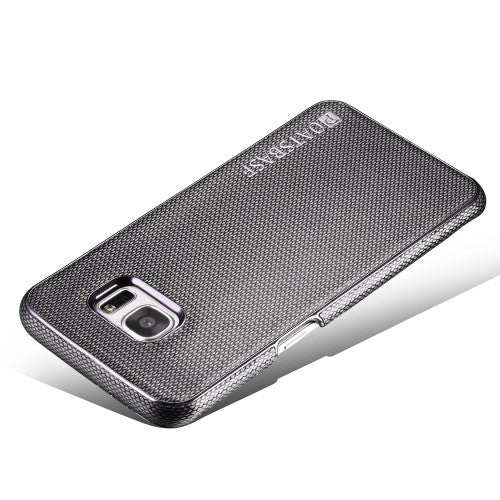 OATSBASF Hard Case für Samsung Galaxy S7 Edge G935 Echt Leder Diamand Textur