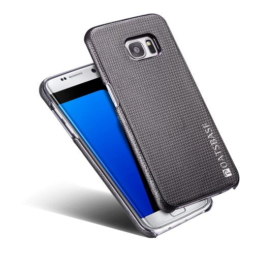 OATSBASF Hard Case für Samsung Galaxy S7 Edge G935 Echt Leder Diamand Textur