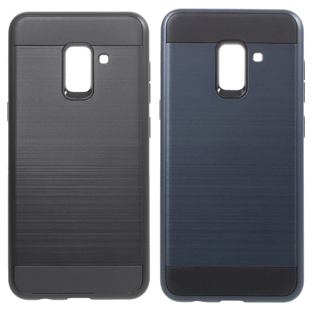 Samsung Galaxy A8 (2018) PC TPU Hybrid Case Brushed Skin