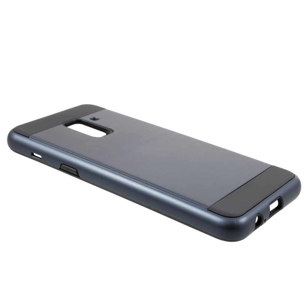 Samsung Galaxy A8 (2018) PC TPU Hybrid Case Brushed Skin