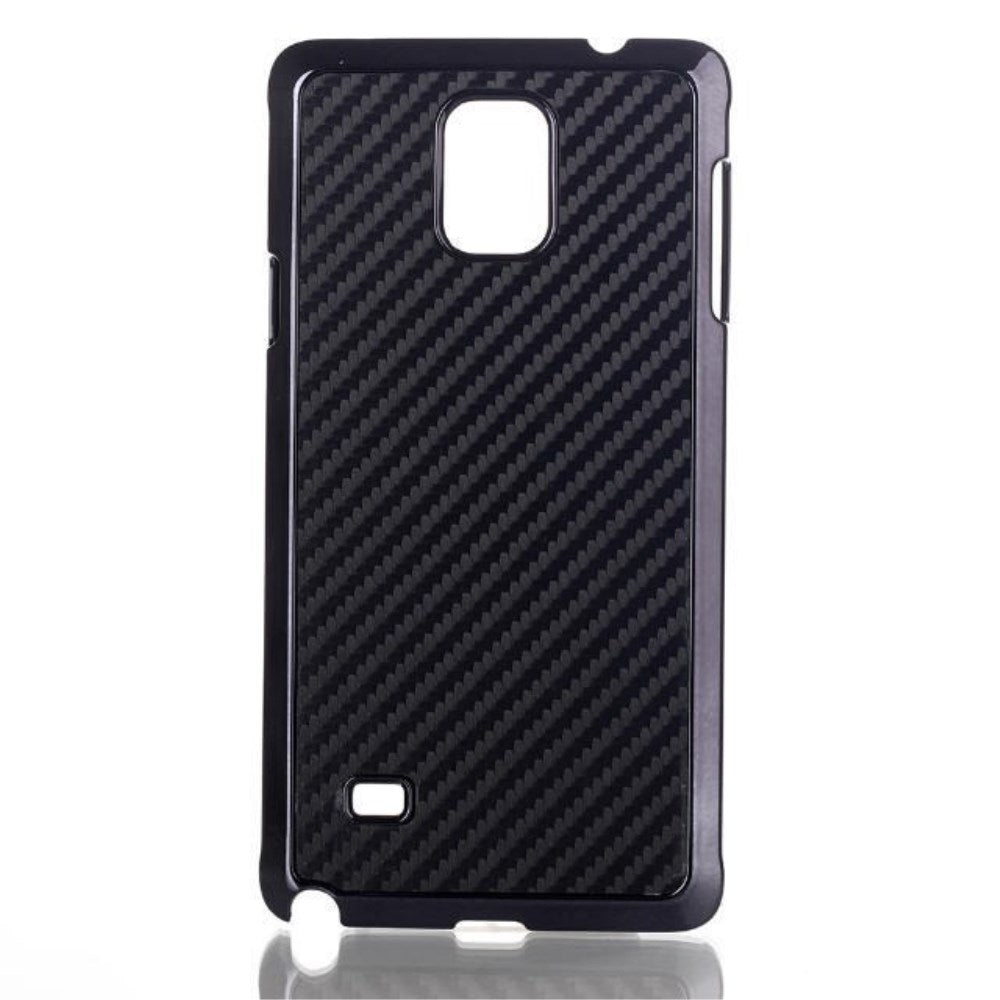 Hard Case für Samsung Galaxy Note 4 Carbon Fiber Muster Schutzhülle Cover Rot