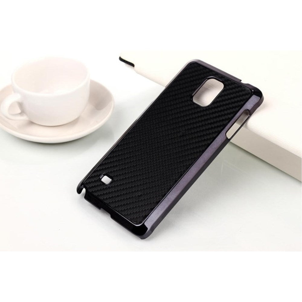 Hard Case für Samsung Galaxy Note 4 Carbon Fiber Muster Schutzhülle Cover Rot