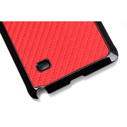 Hard Case für Samsung Galaxy Note 4 Carbon Fiber Muster Schutzhülle Cover Rot