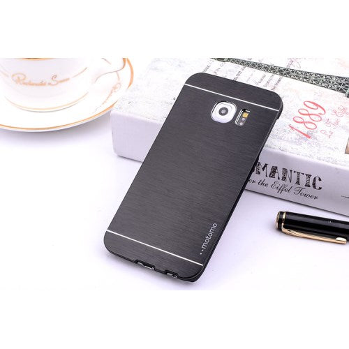 Motomo Hard Case für Samsung Galaxy S6 Edge G925 Aluminium Brushed