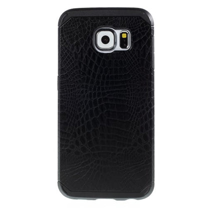 Samsung Galaxy S6 G920 TPU Hybrid Case Croco Muster Design