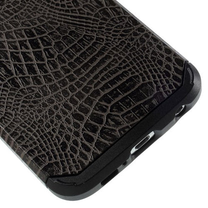 Samsung Galaxy S6 G920 TPU Hybrid Case Croco Muster Design