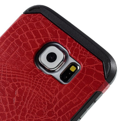 Samsung Galaxy S6 G920 TPU Hybrid Case Croco Muster Design
