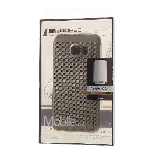 LOOPEE Hard Case für Samsung Galaxy S6 Edge G925 Hollow Mesh Handy Hülle Dünn