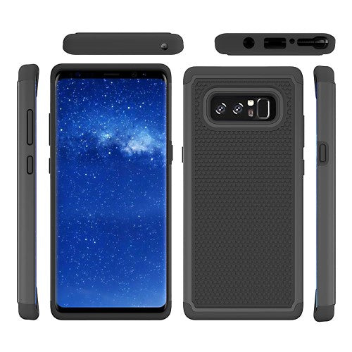 Outdoor Case für Samsung Galaxy Note 8 Hybrid Silikon Football Grain