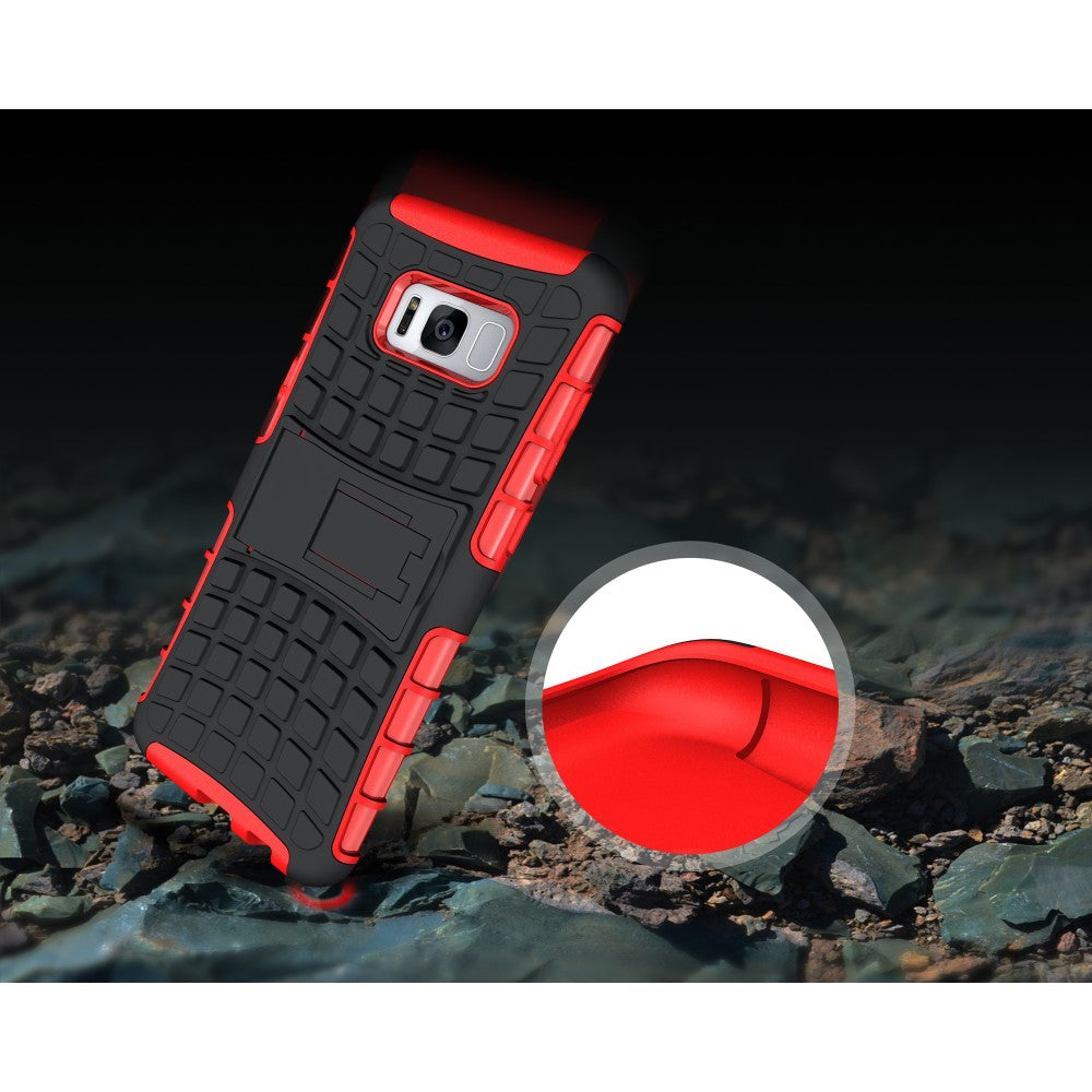 Outdoor Case für Samsung Galaxy S8 PLUS G955 Reifen Skidproof Kickstand