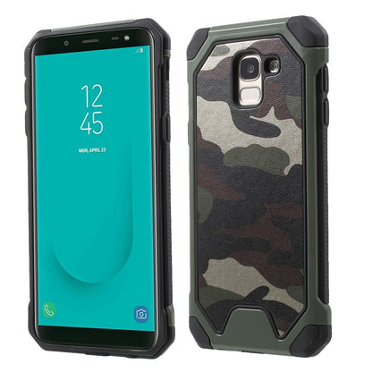 Outdoor Case für Samsung Galaxy J6 (2018) TPU Hybrid Camouflage