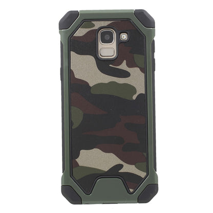 Outdoor Case für Samsung Galaxy J6 (2018) TPU Hybrid Camouflage