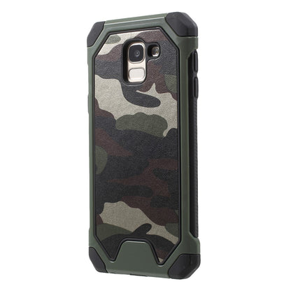 Outdoor Case für Samsung Galaxy J6 (2018) TPU Hybrid Camouflage