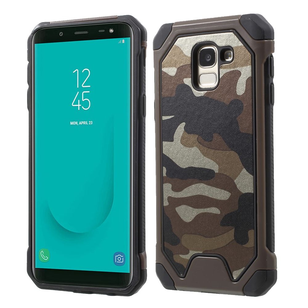 Outdoor Case für Samsung Galaxy J6 (2018) TPU Hybrid Camouflage