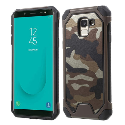 Outdoor Case für Samsung Galaxy J6 (2018) TPU Hybrid Camouflage