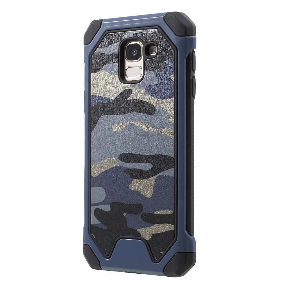 Outdoor Case für Samsung Galaxy J6 (2018) TPU Hybrid Camouflage