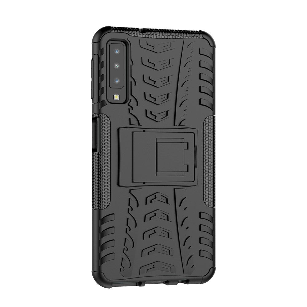 Outdoor Case für Samsung Galaxy A7 (2018) Tire Rutschfest Kickstand
