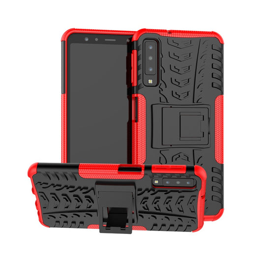 Outdoor Case für Samsung Galaxy A7 (2018) Tire Rutschfest Kickstand