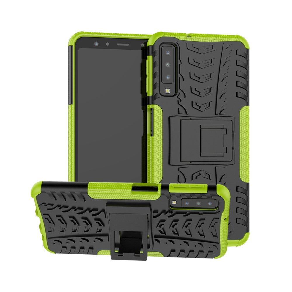 Outdoor Case für Samsung Galaxy A7 (2018) Tire Rutschfest Kickstand