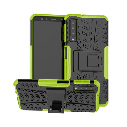 Outdoor Case für Samsung Galaxy A7 (2018) Tire Rutschfest Kickstand