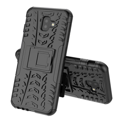 Outdoor Case Tire Rutschfest Kickstand Reifen Hülle für Samsung Galaxy J6+ 2018