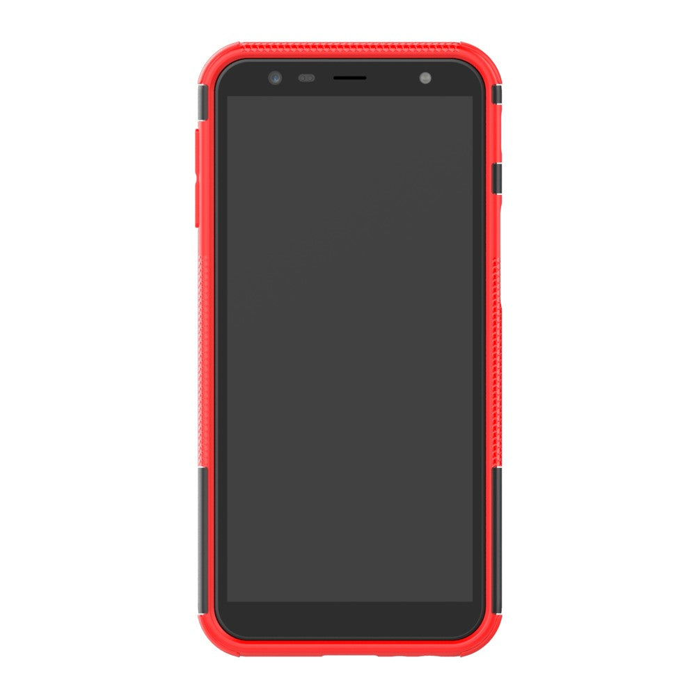 Outdoor Case Tire Rutschfest Kickstand Reifen Hülle für Samsung Galaxy J6+ 2018
