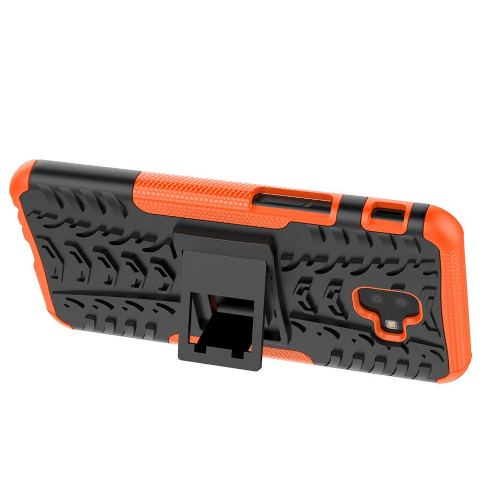 Outdoor Case Tire Rutschfest Kickstand Reifen Hülle für Samsung Galaxy J6+ 2018