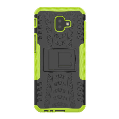Outdoor Case Tire Rutschfest Kickstand Reifen Hülle für Samsung Galaxy J6+ 2018
