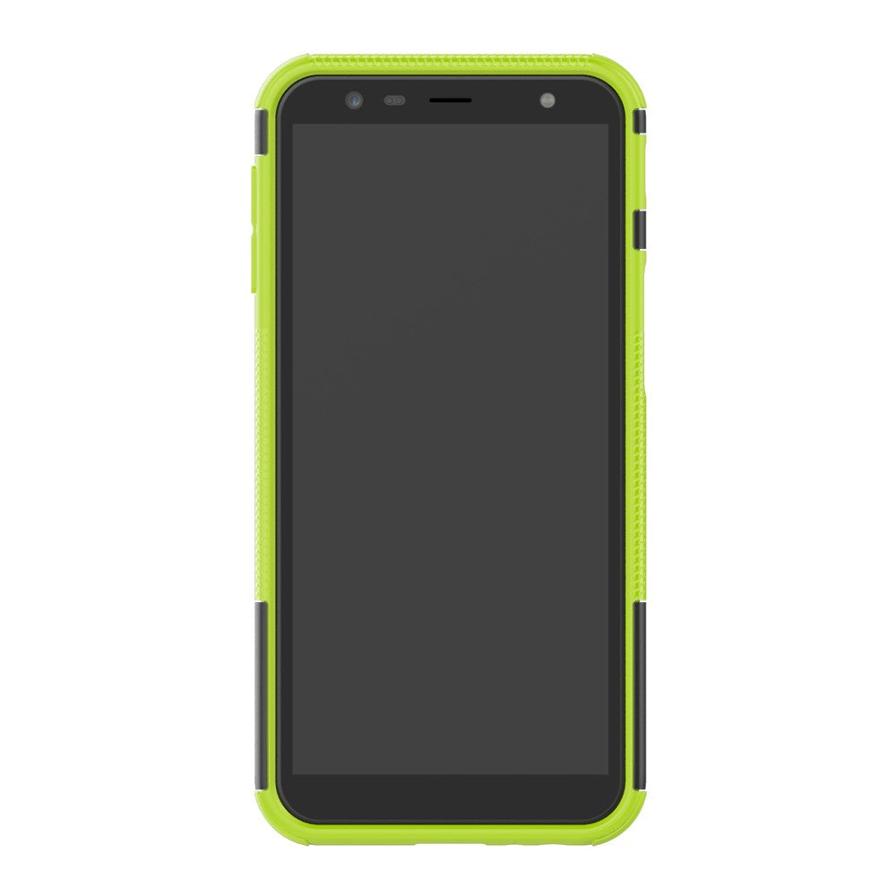 Outdoor Case Tire Rutschfest Kickstand Reifen Hülle für Samsung Galaxy J6+ 2018