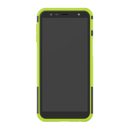Outdoor Case Tire Rutschfest Kickstand Reifen Hülle für Samsung Galaxy J6+ 2018