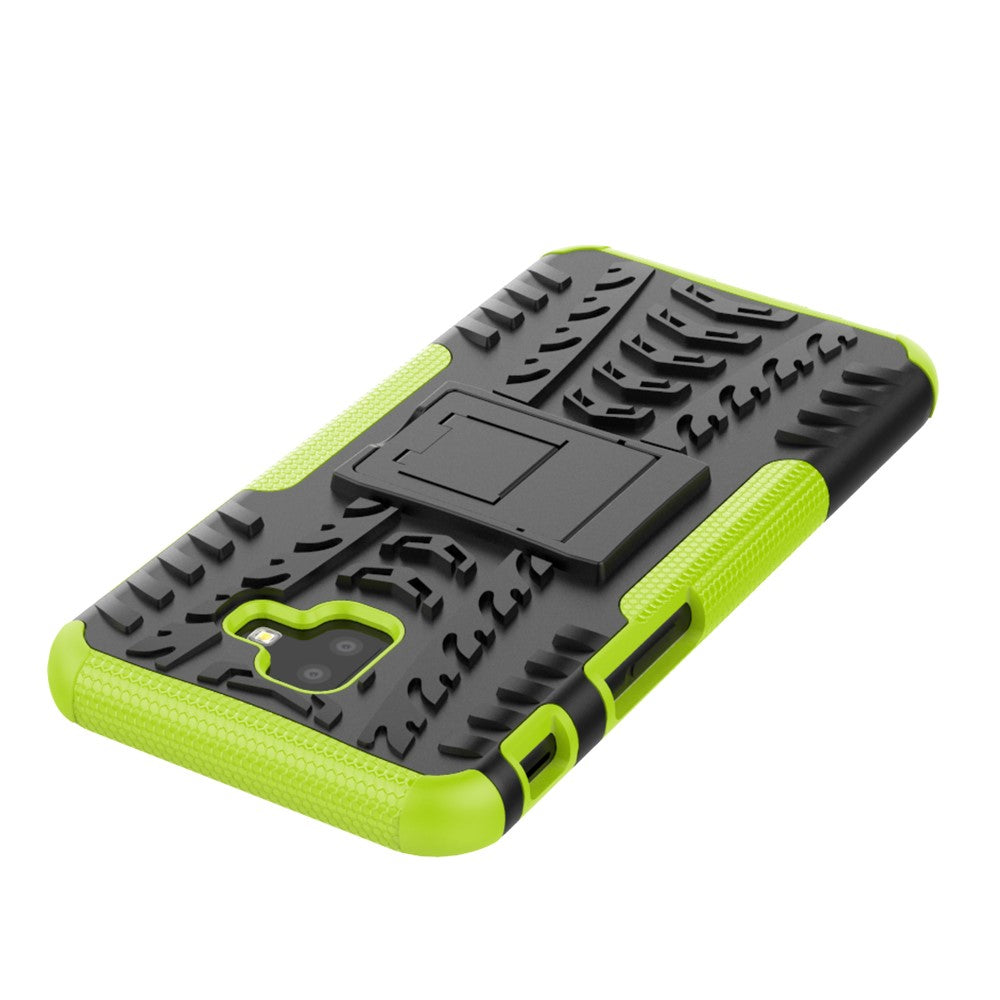 Outdoor Case Tire Rutschfest Kickstand Reifen Hülle für Samsung Galaxy J6+ 2018