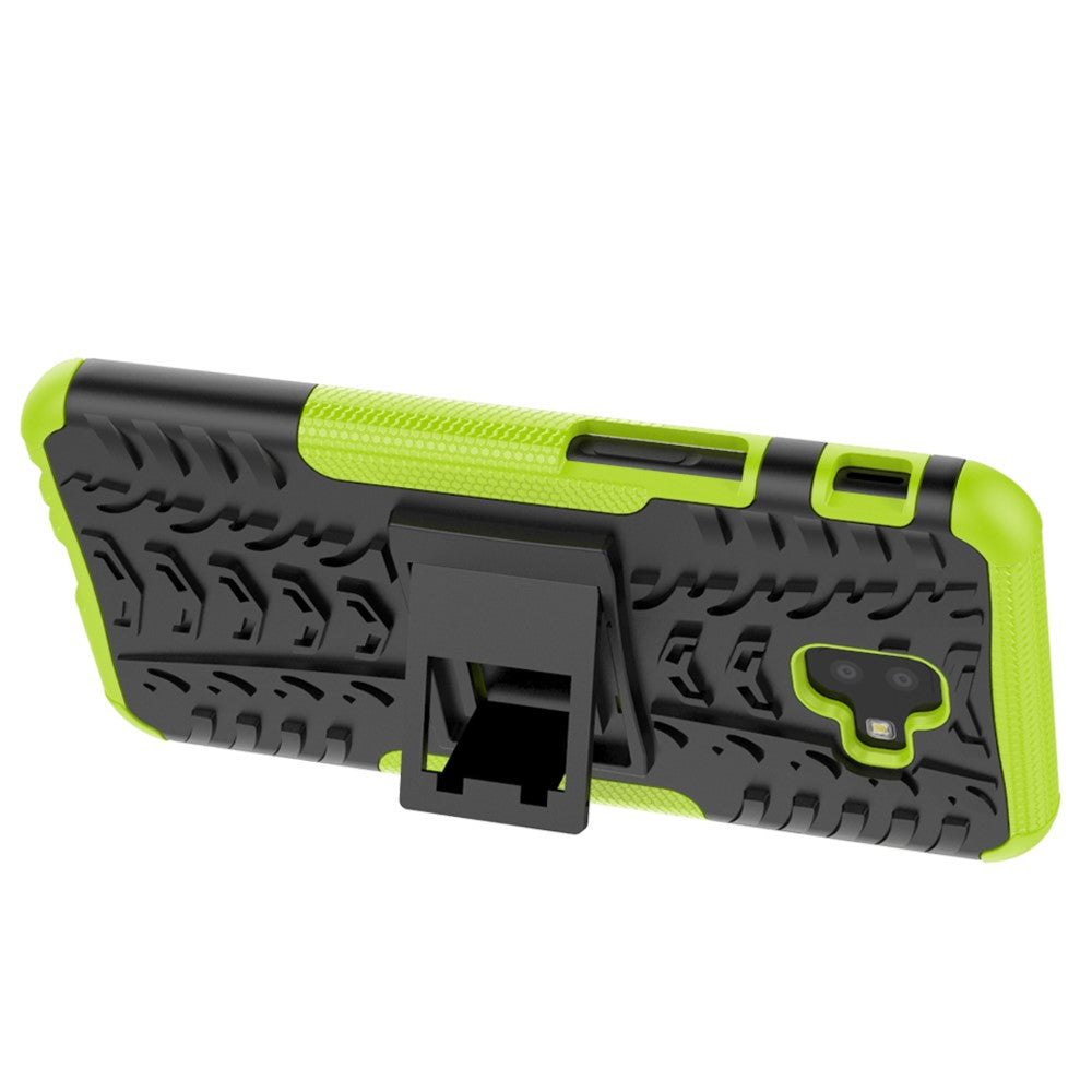 Outdoor Case Tire Rutschfest Kickstand Reifen Hülle für Samsung Galaxy J6+ 2018