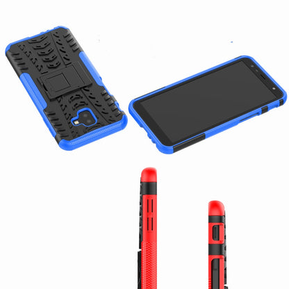 Outdoor Case Tire Rutschfest Kickstand Reifen Hülle für Samsung Galaxy J6+ 2018