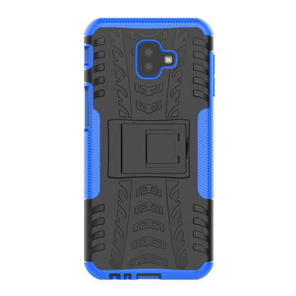 Outdoor Case Tire Rutschfest Kickstand Reifen Hülle für Samsung Galaxy J6+ 2018