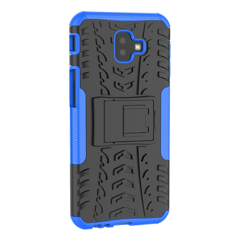 Outdoor Case Tire Rutschfest Kickstand Reifen Hülle für Samsung Galaxy J6+ 2018